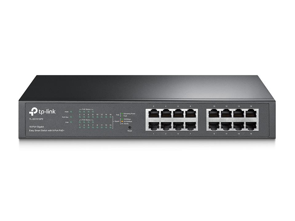 Inteligentný prepínač SG1016PE 16x1GbE (8xPoE+)